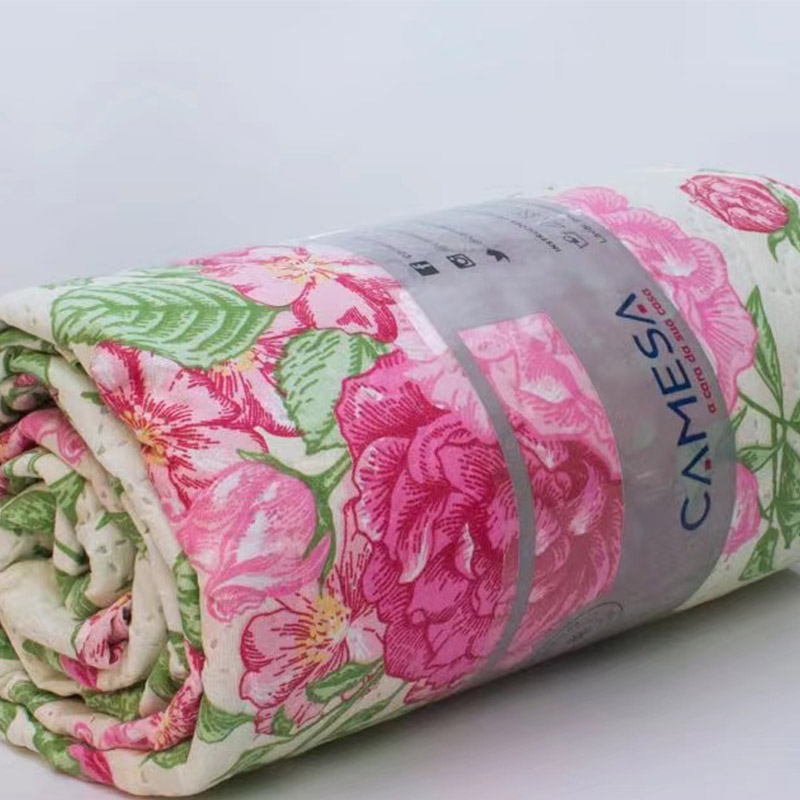 003-colcha macia estampada rosa ultrassônica