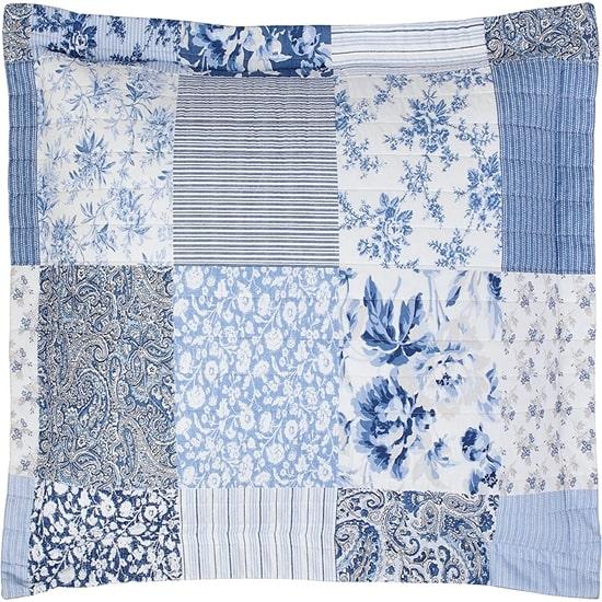 Conjunto de colcha acolchoada acolchoada estampada com padrão de estrela do mar estilo costeiro cxmicrotex