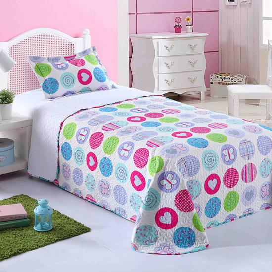 Adoráveis ​​conjuntos de colchas com estampa de meninas para crianças