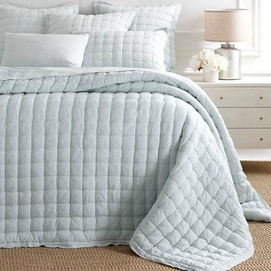 Conjunto de colcha bordada em microfibra bordada com costura real luxuosa cxmicrotex