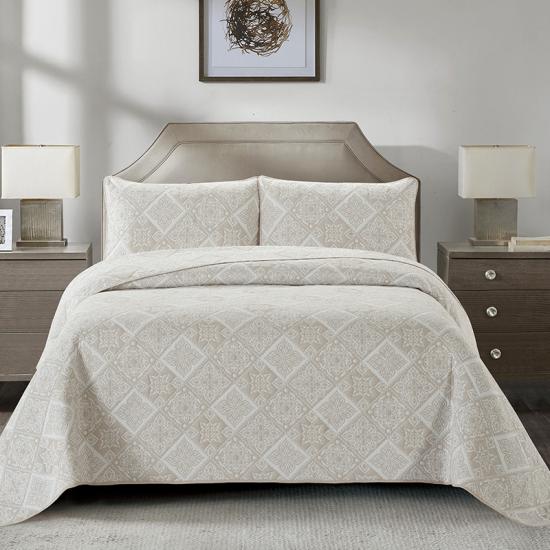 Conjunto de cama colcha jacquard diamante cxmicrotex