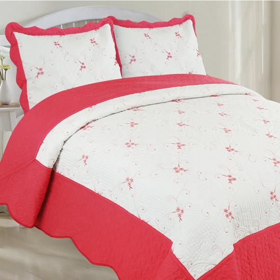 Cxmirotex colcha colorida bordada colcha conjunto de cama queen