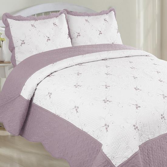 Cxmirotex colcha colorida bordada colcha conjunto de cama queen