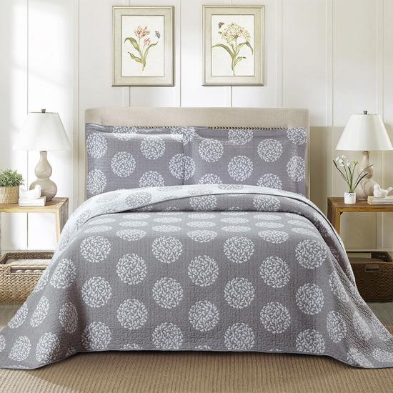 Conjunto de cama jacquard cinza queen completo cxmicrotex