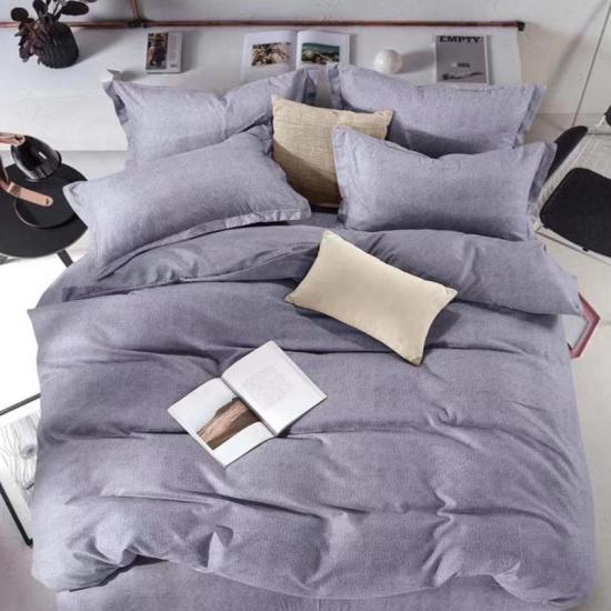 Conjunto de capa de edredom com impressão simples, roupa de cama macia e confortável