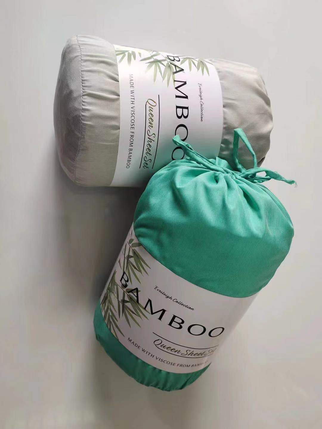embalagem de rolo de bambu com cartão